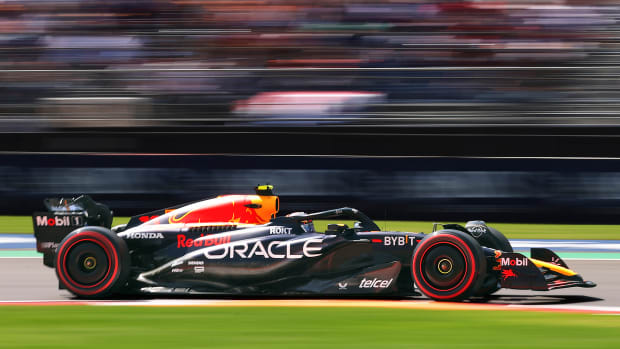 Red Bull during F1 testing.
